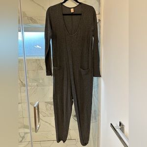 Smash+Tess Friday Romper in Dark Grey, Size Medium